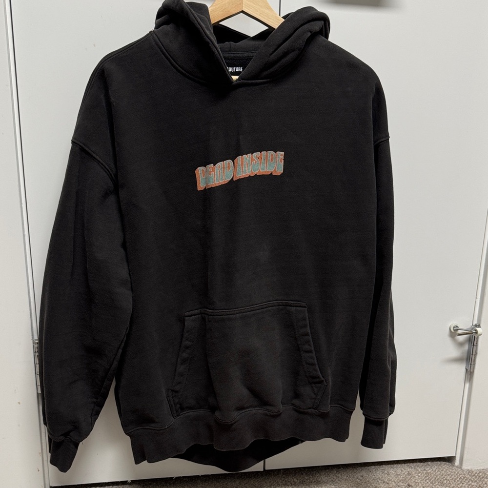 Dead Inside Heavyweight Black Hoodie
